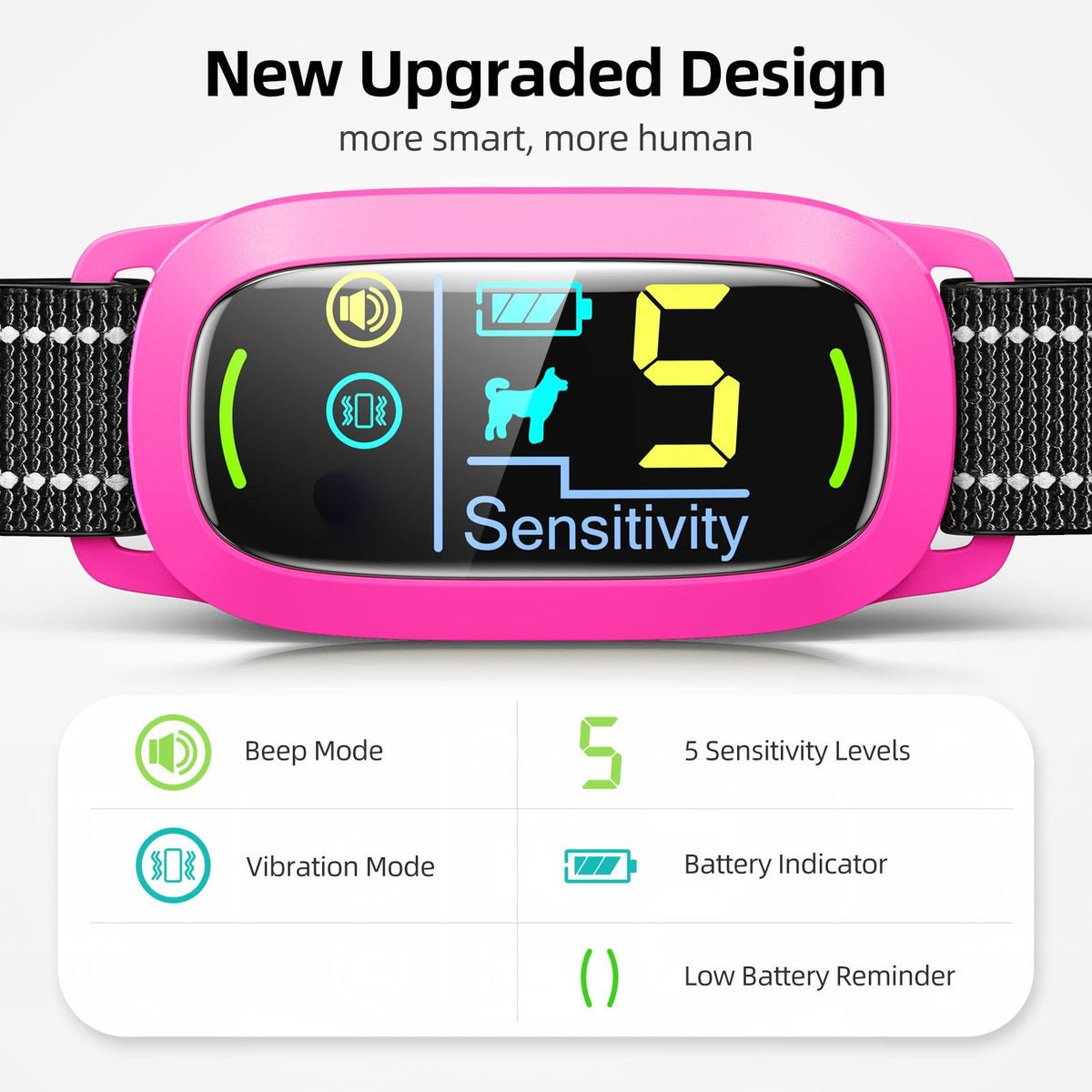 Dog Bark Collar (Hot Pink)