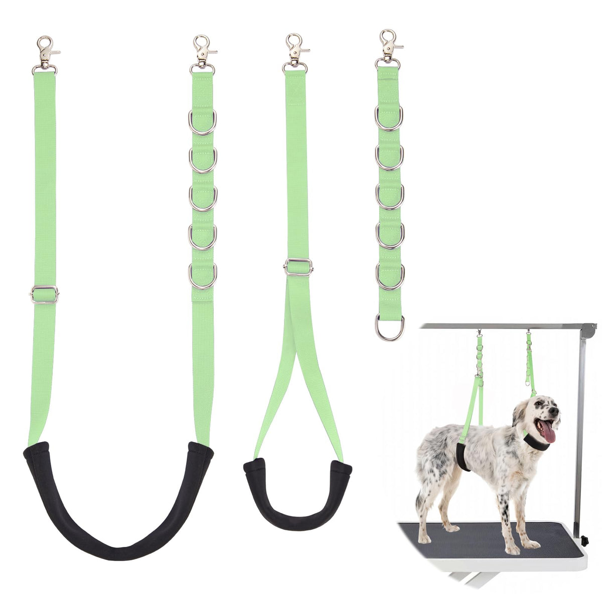 Dog Grooming Belly Strap (Mint Green)