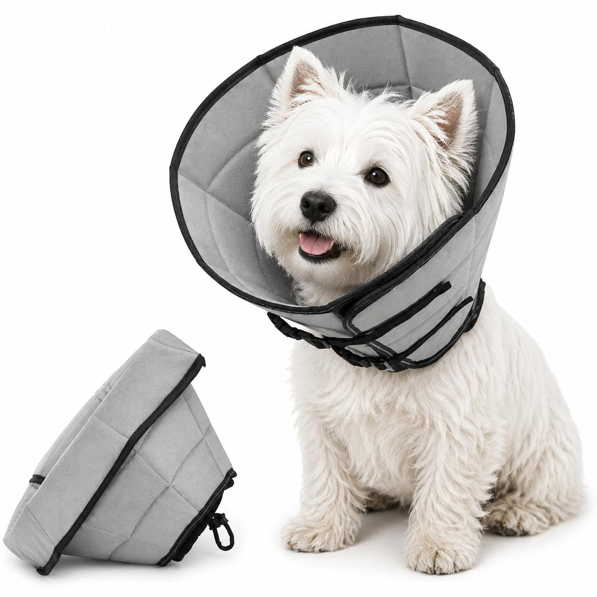 Soft Dog Cone Drawstring (Grey / S)