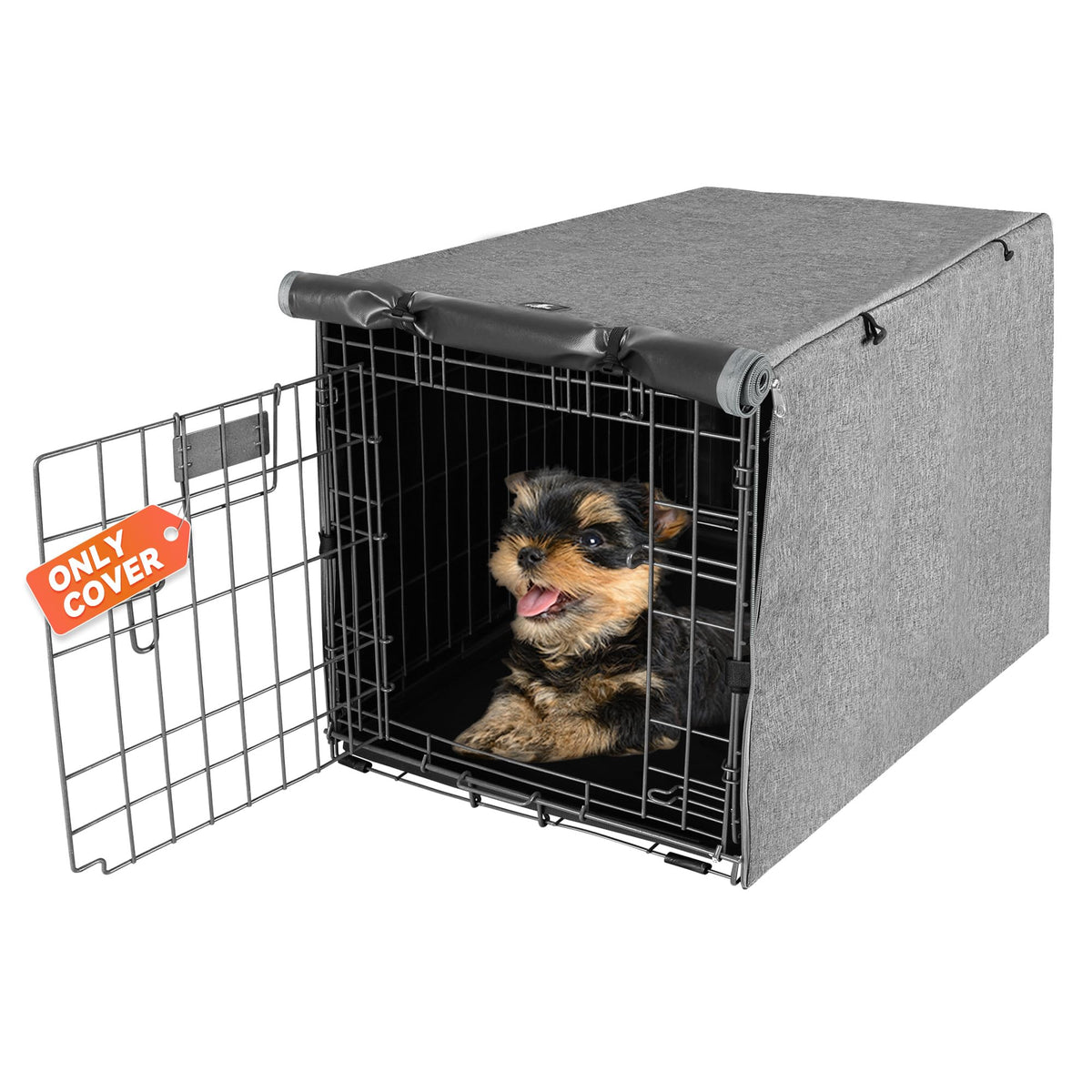 Dog Crate Cover Waterproof Kennel Cover (24.0"L x 18.0"W x 20.0"H / GREY)