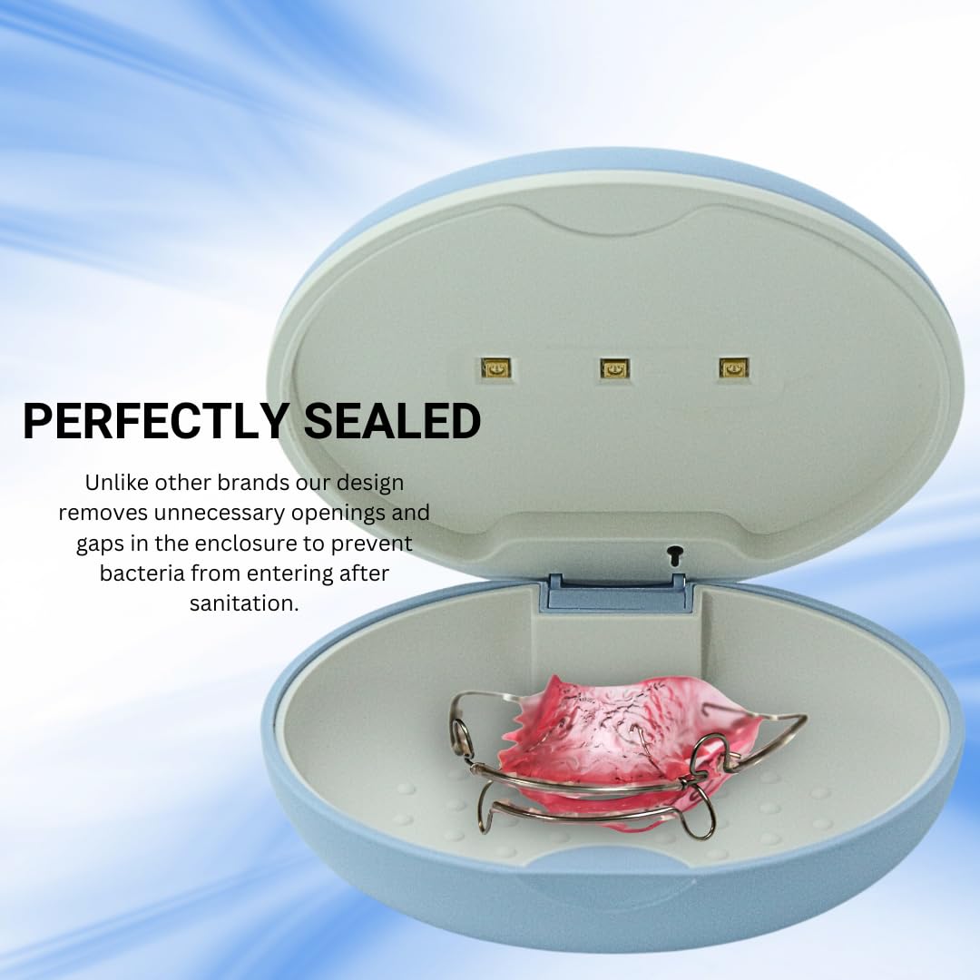 Tare&co UVC Ultraviolet Retainer Case Compatible with Invisalign (Periwinkle)