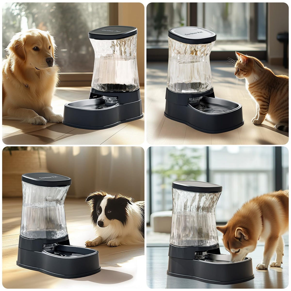 Automatic Dog Water Dispenser (Dark Grey / 2.1 Gallon)