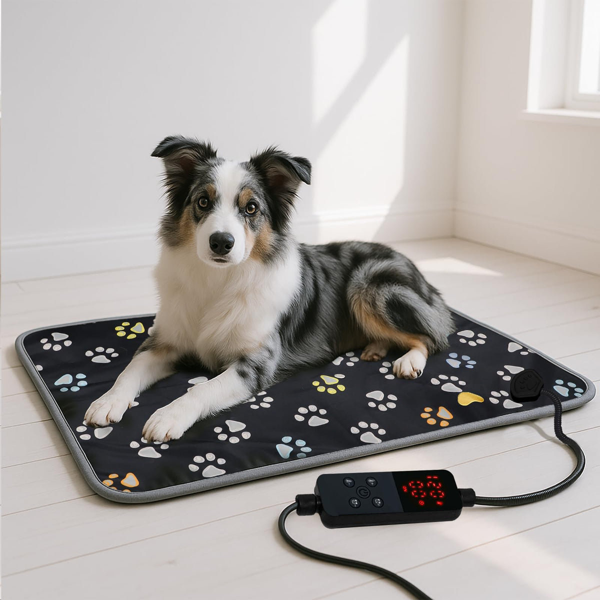 Pet Heating Pad for Cats & Dogs (47 X 30in / Black)