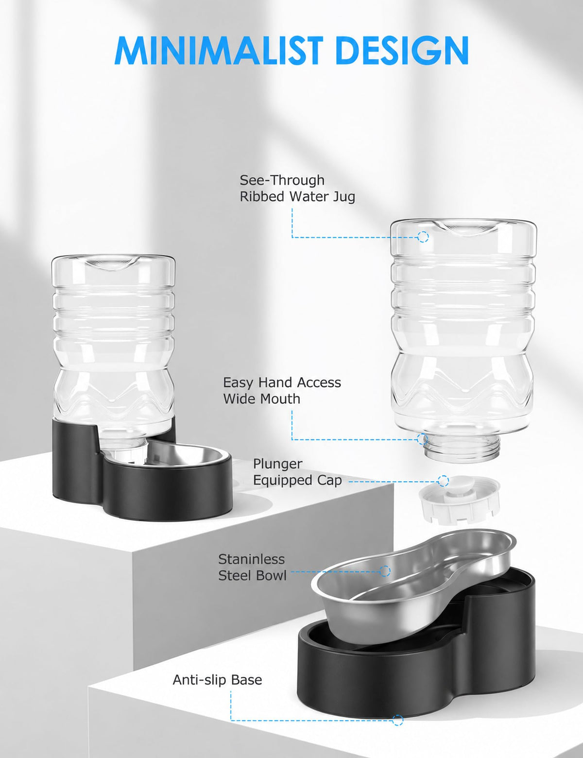 1.3 Gal Gravity Dog Water Dispenser (1.3 Gal (5L))