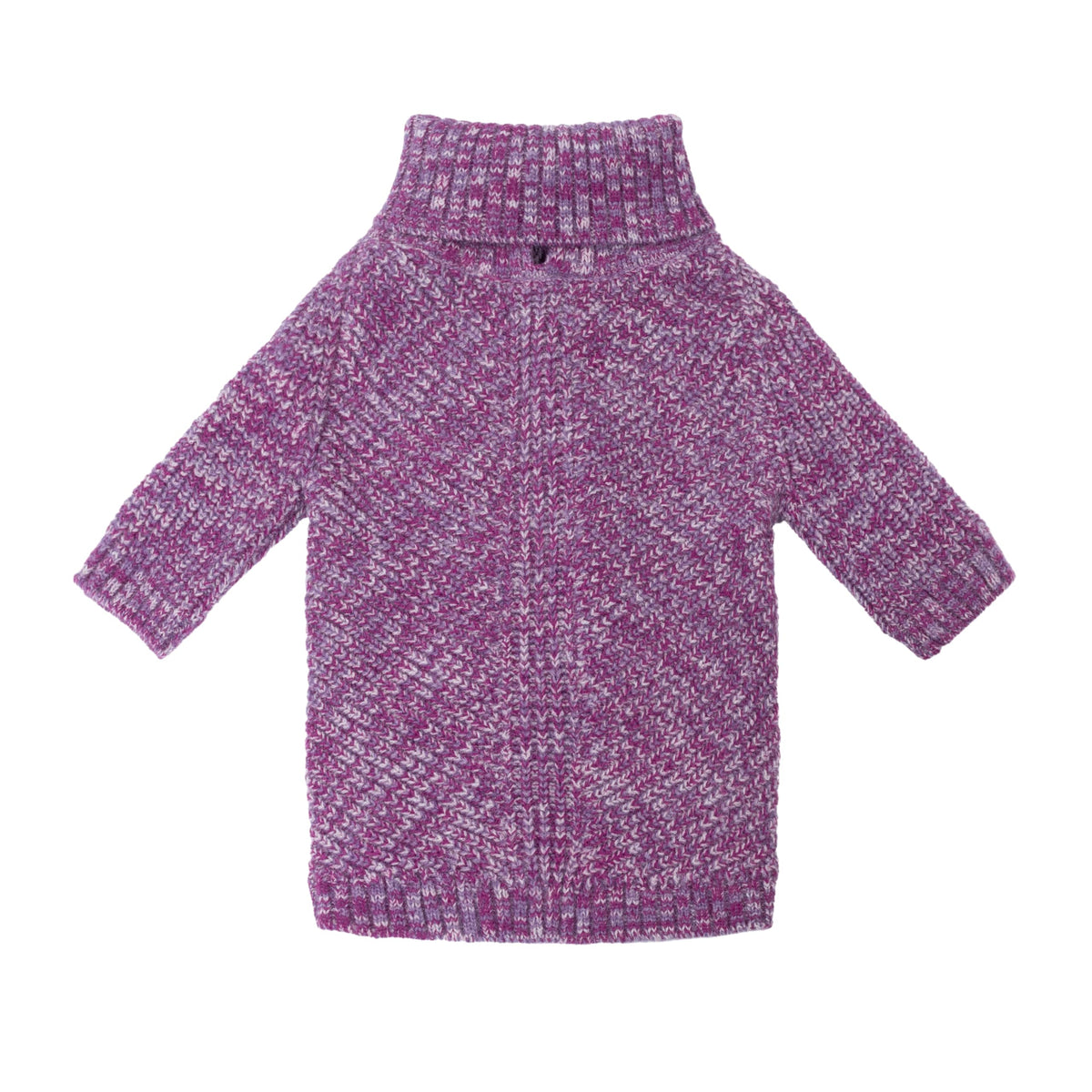 Chunky Knitted Dog Sweater (Small / Heather Purple)