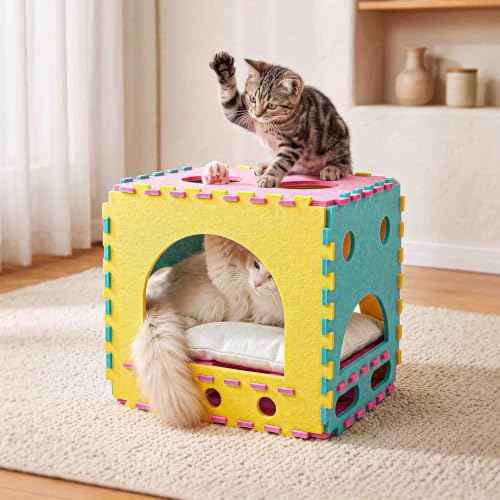 41 Pcs Interactive Cat Toys with Cat Puzzle Box (Modern (with puzzle box))