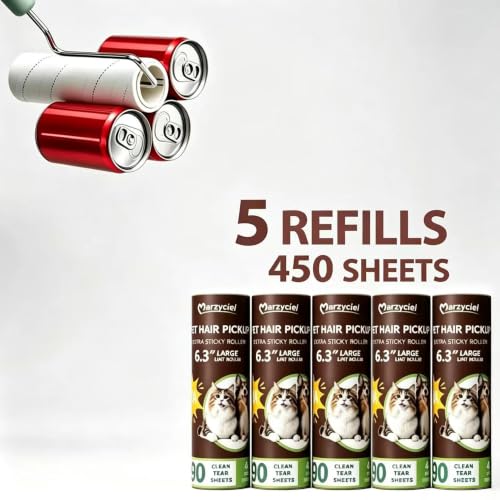 Large Lint Rollers for Pet Hair Extra Sticky