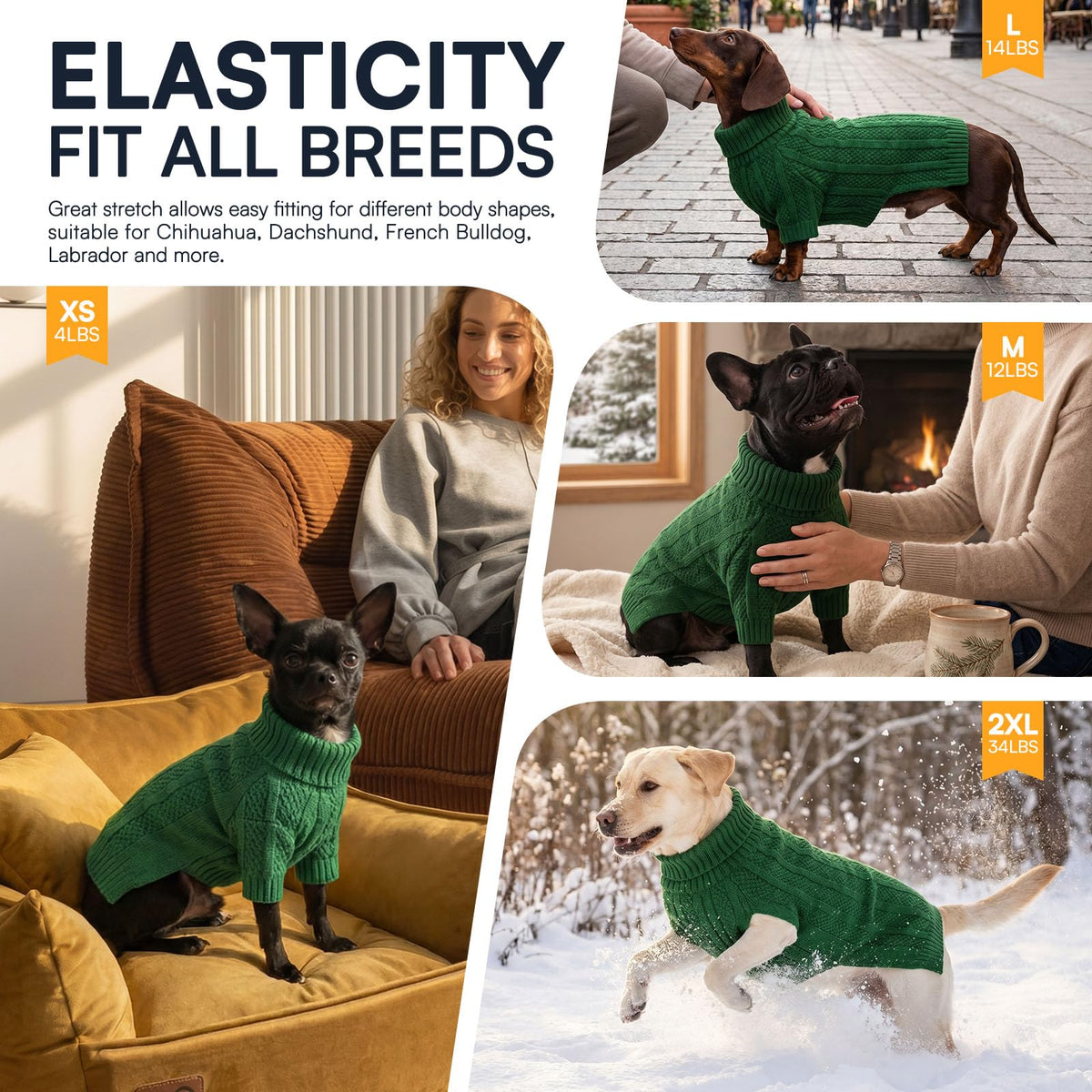 XL Dog Sweater (X-Large / Green)