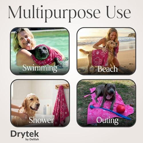 Drytek Dog Towel (Hot Pink)