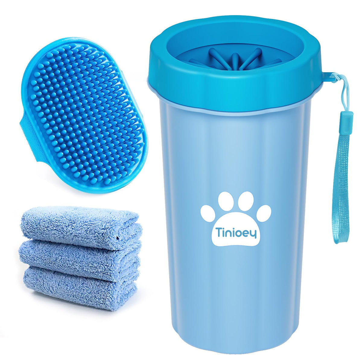 Large Breed Dog Paw Cleaner (Large / Blue)