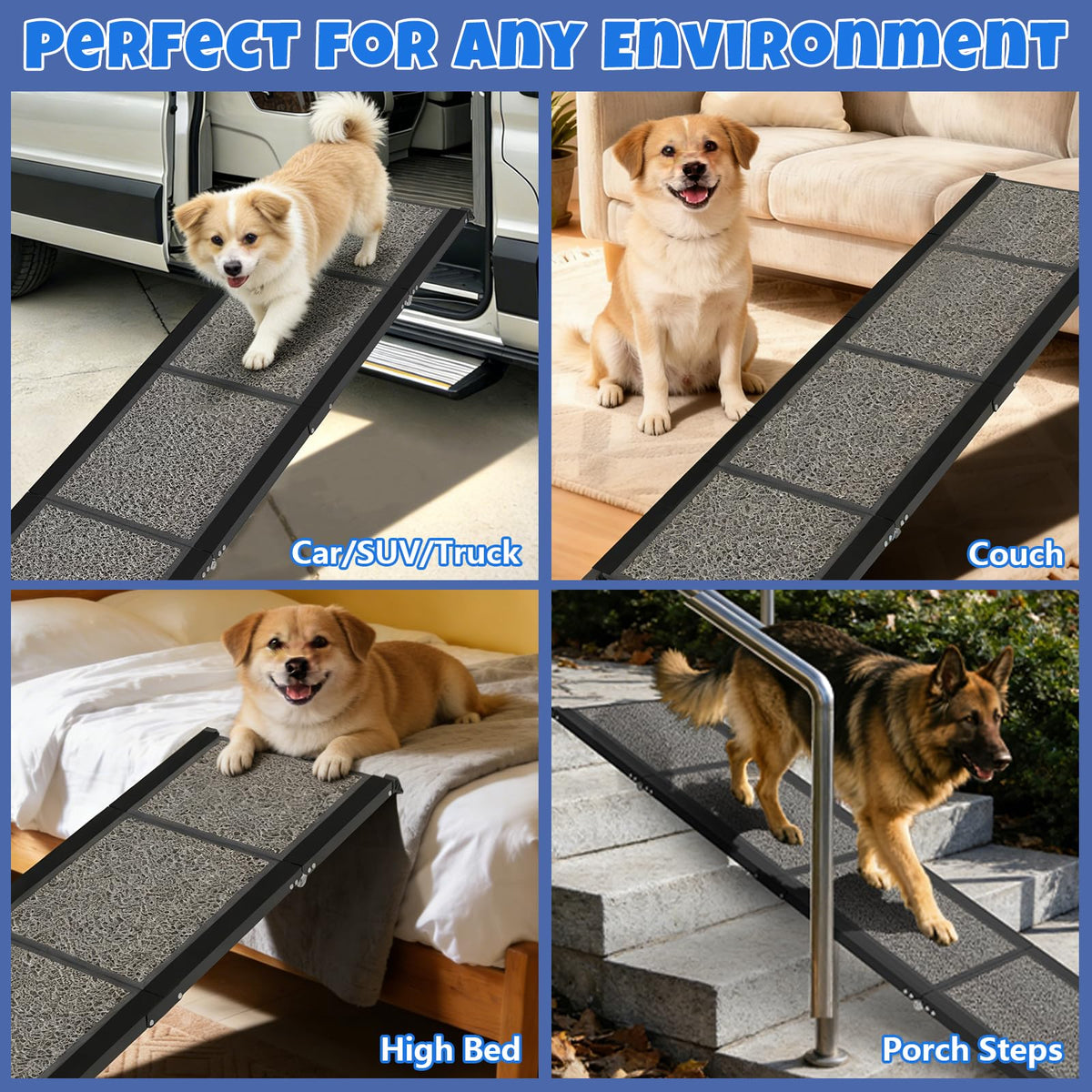 Dog Ramp for Car (71" L x 17" W)