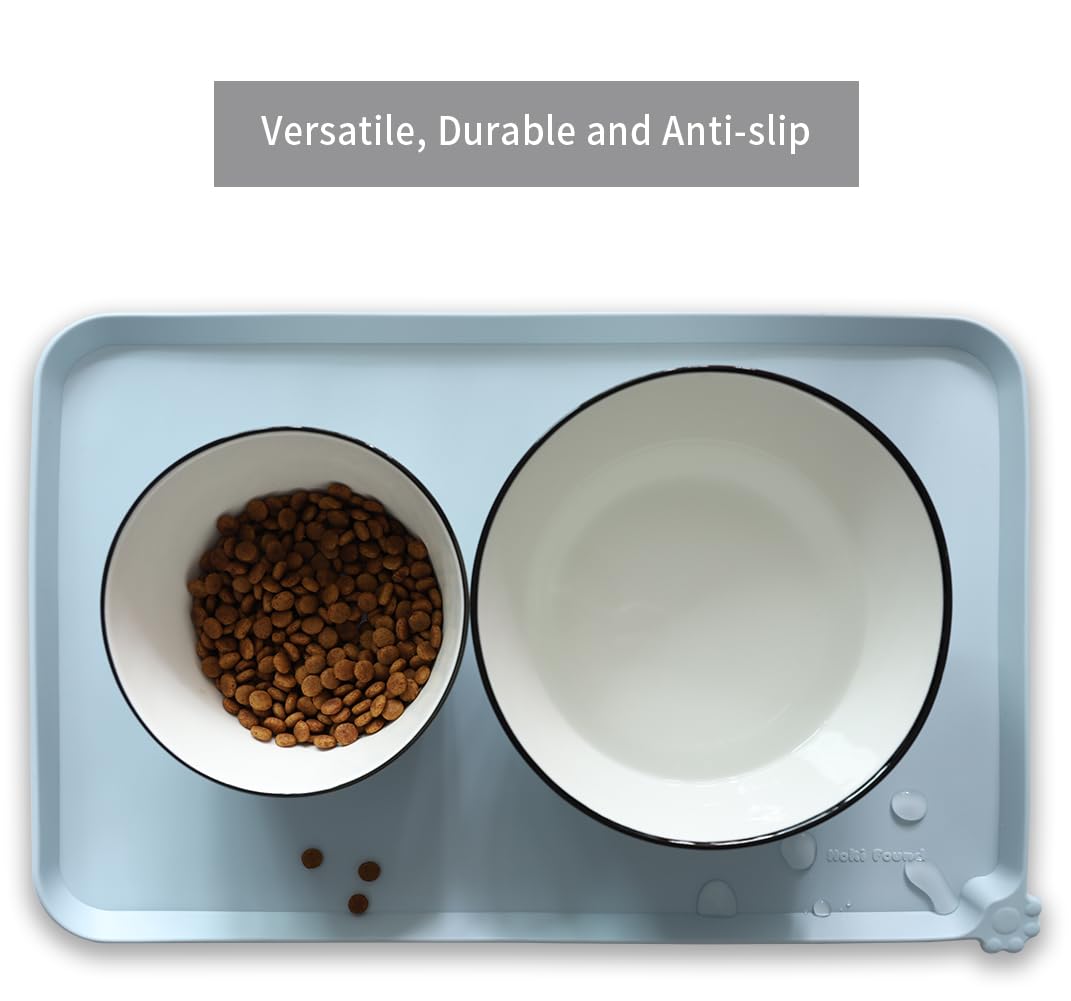 Silicone Pet Food Mats (19" x 12" / Frost)