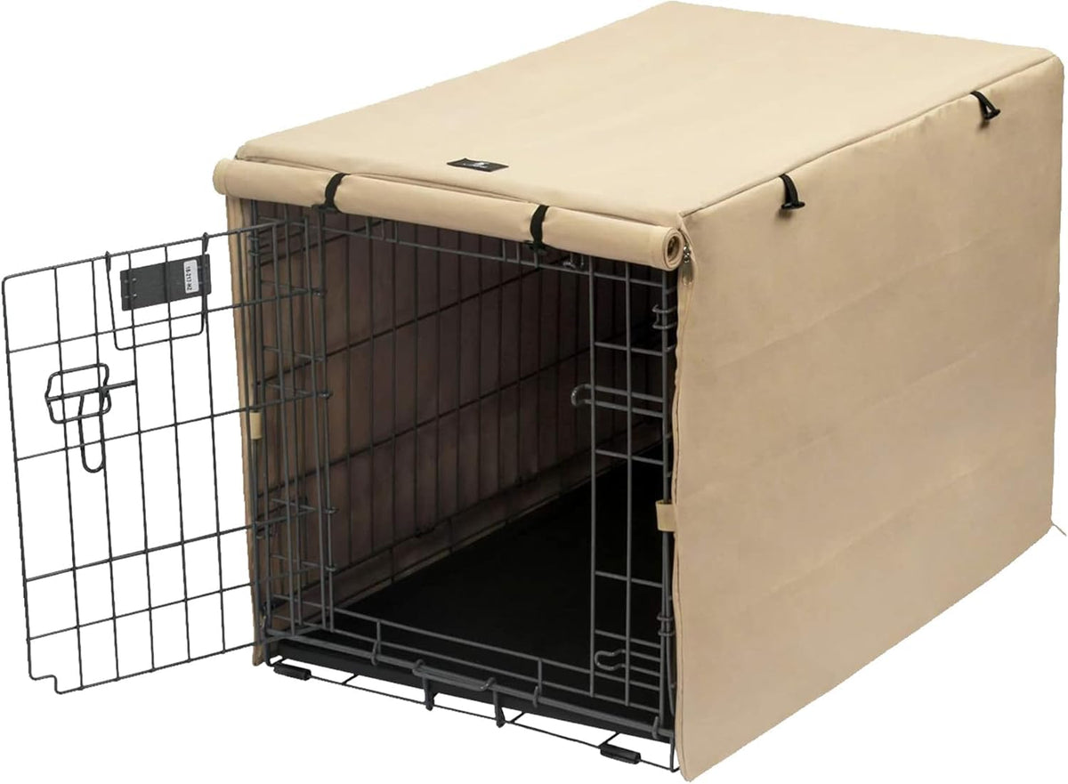 Dog Crate Cover Waterproof Kennel Cover (24.0"L x 18.0"W x 20.0"H / Beige)