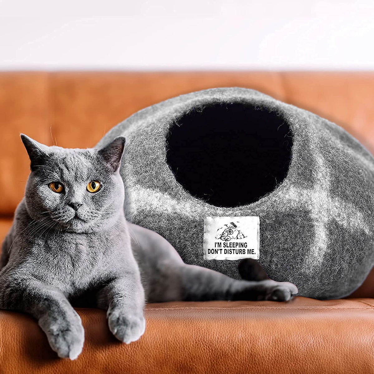 Premium Felt Cat Cave Bed (Hide & Seek)