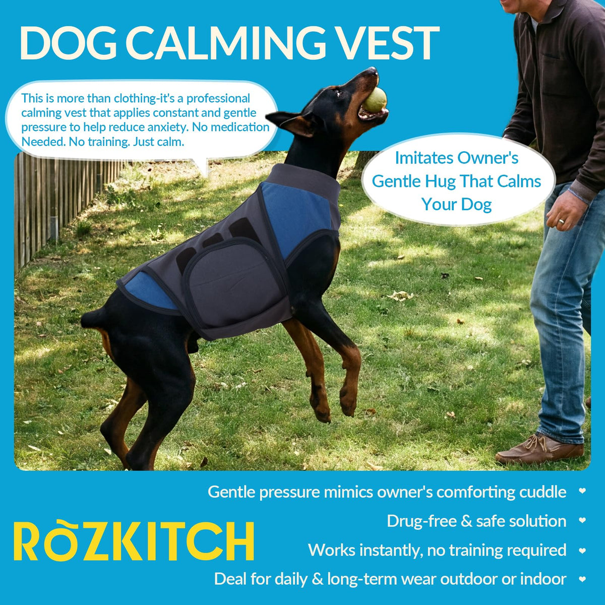 Weighted Vest for Dogs (RoyalBlue / 2XL(Chest:35.4"-41.3"))