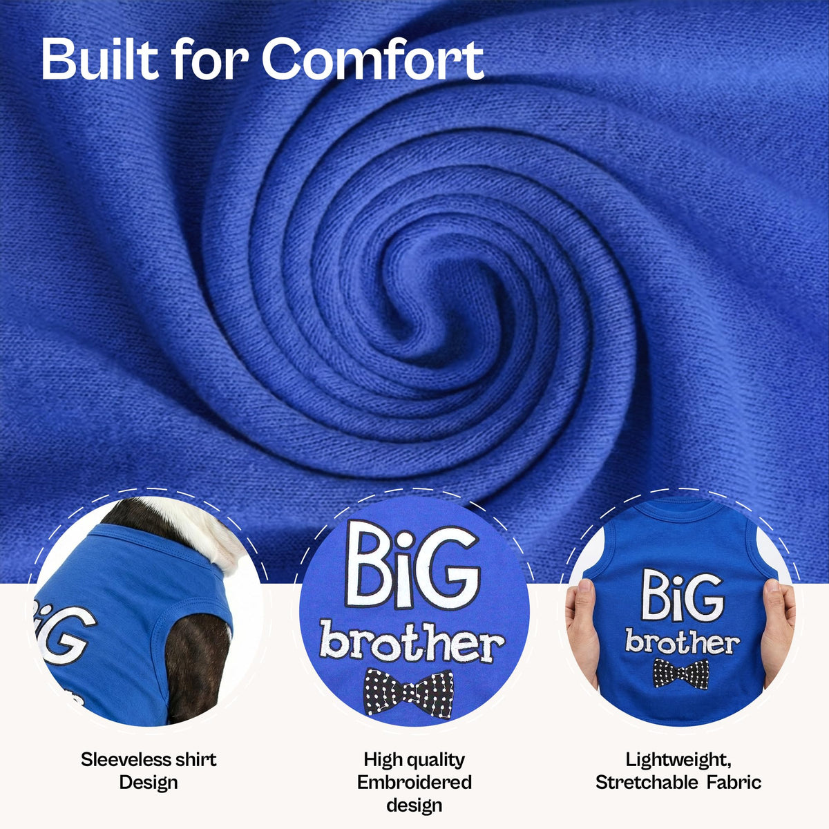 Dog Shirt 100% Cotton Shirts for Large Dogs (X-Large (18-25lbs))