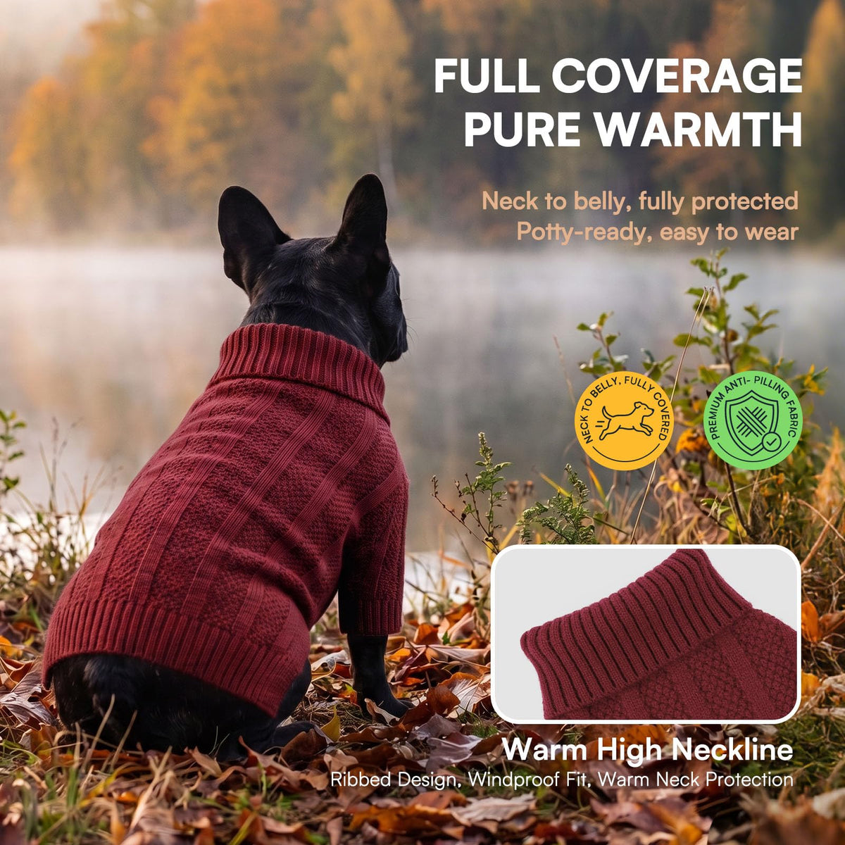 XXL Dog Sweater (XX-Large / Wine-Red)