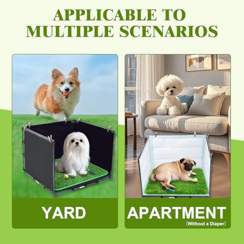 Dog Pee Pad Holder with Artificial Grass (Small)