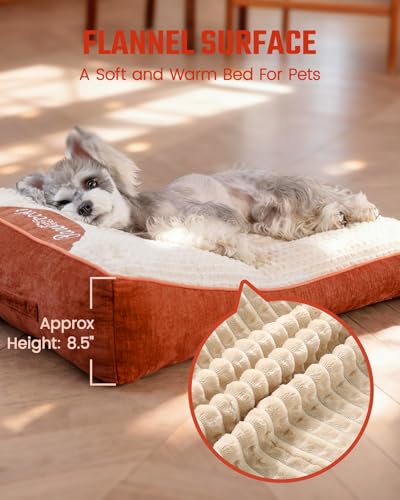 Washable Dog Bed with Removable Cover for Large Sized Dogs 36" L