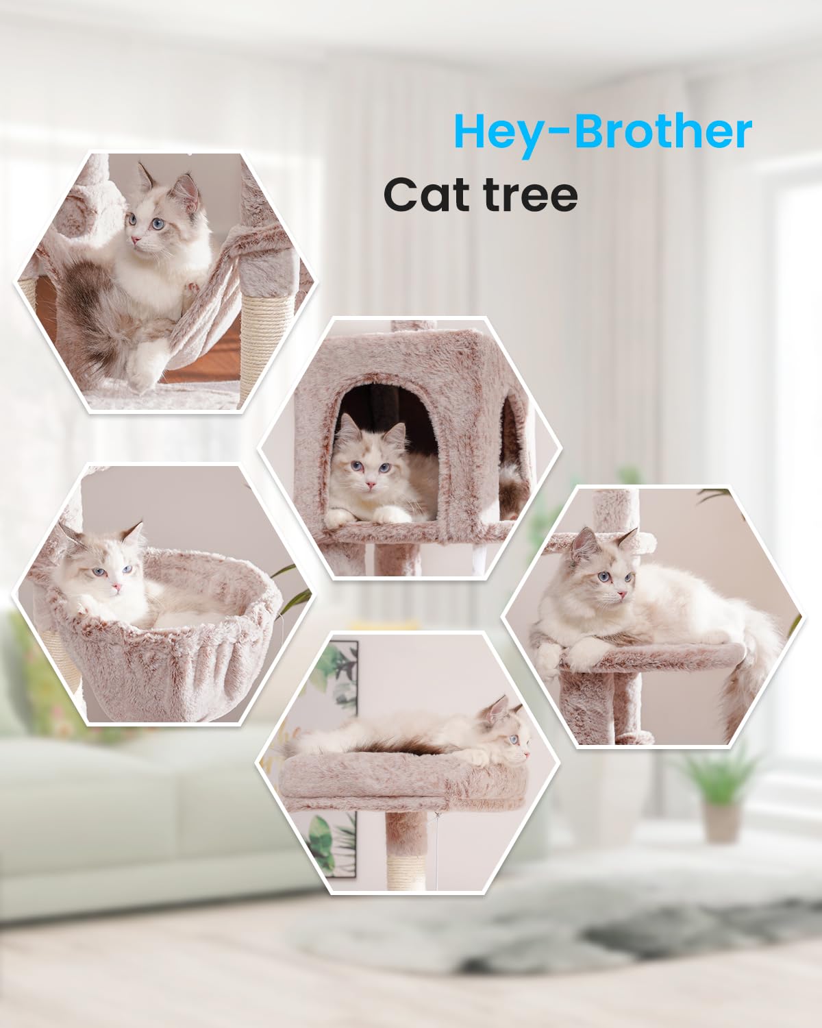 Cat Tree Multi (Muchroom / 60.6 Inches)
