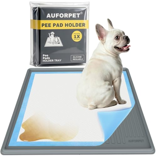 Dog Pee Pad Holder Tray (22"L x 22"W / Dark Gray)