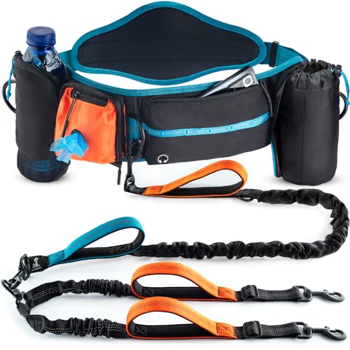 Active Pack Hands Free 2 Dogs Leash Medium & Large (Active Premium Orange Pack / 2 dogs M/L)