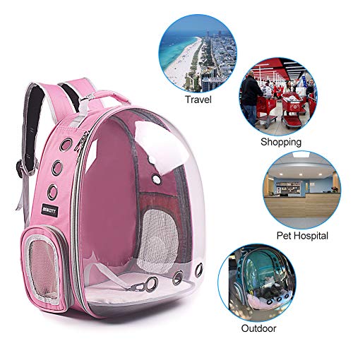 Cat Backpack Carrier Breathable Pet Travel Bag for Cats Dogs Bunny