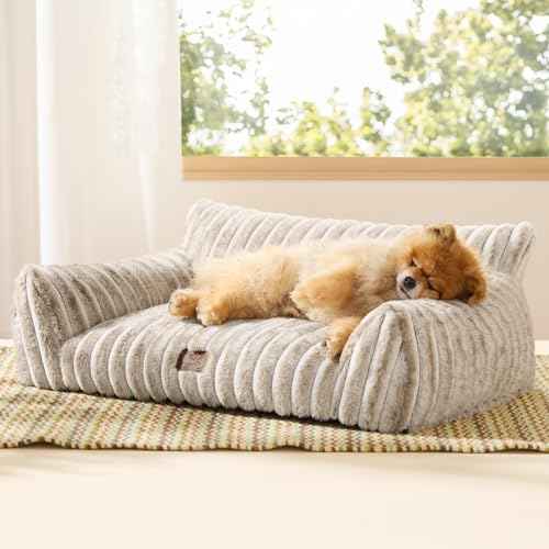 ComfyFleece® Shown on TV Fluffy Dog Couch for Pets (30x20x10" / Amphora)