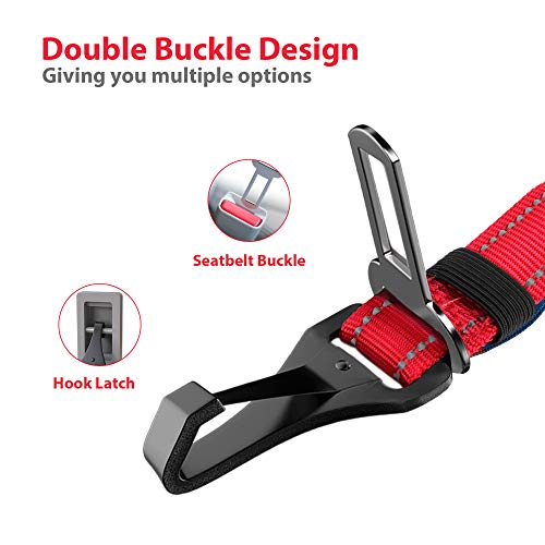 Dog Seatbelt Updated Dog Seat Belt (Fire Red)