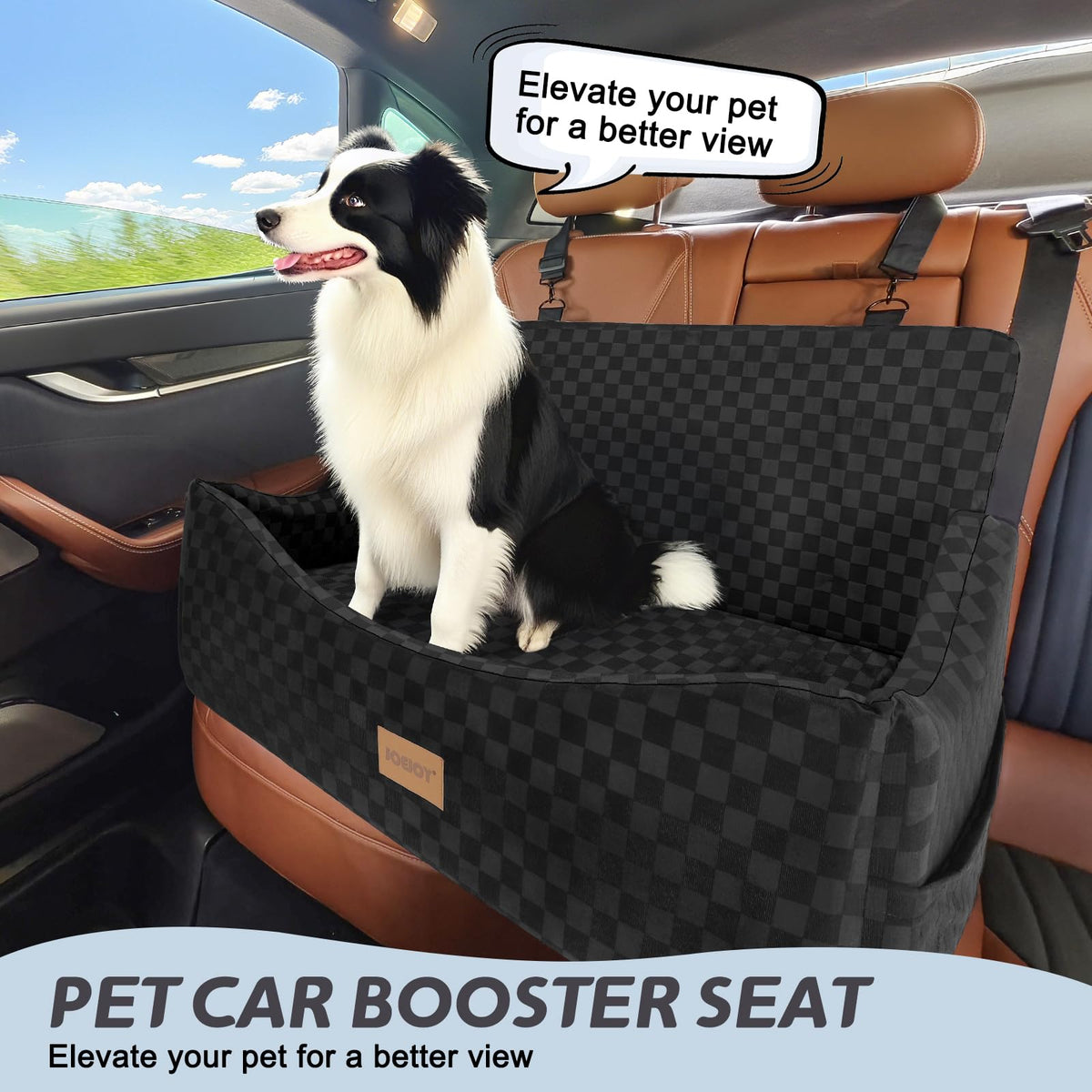 Dog Car Seat for Medium (Large / Black)