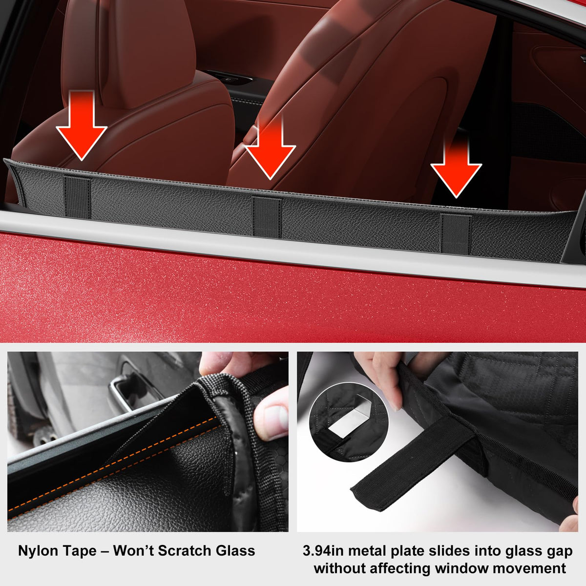 Dog Car Door Protector (Premium PU [Fit for Sedan/Family Car/Small SUV])