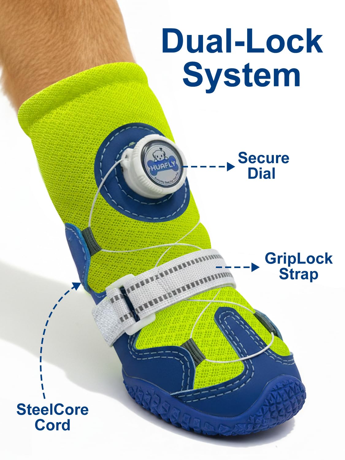 Dog Shoes Tension Knob (BLUE / 6# (Insole Width 2.8″)for 59~78lbs)