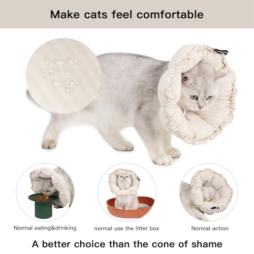 Soft Cat Cone Collar (S-Standard / White)