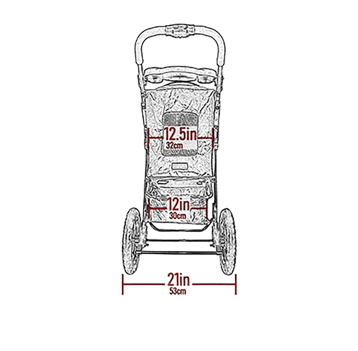 No Zip Jogger Pet Stroller for Cats (Evergreen)