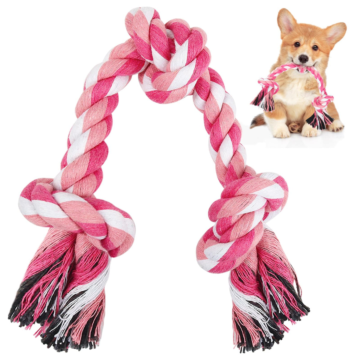 Dog Rope Toy Rope Toys for Dogs (Small / Red)