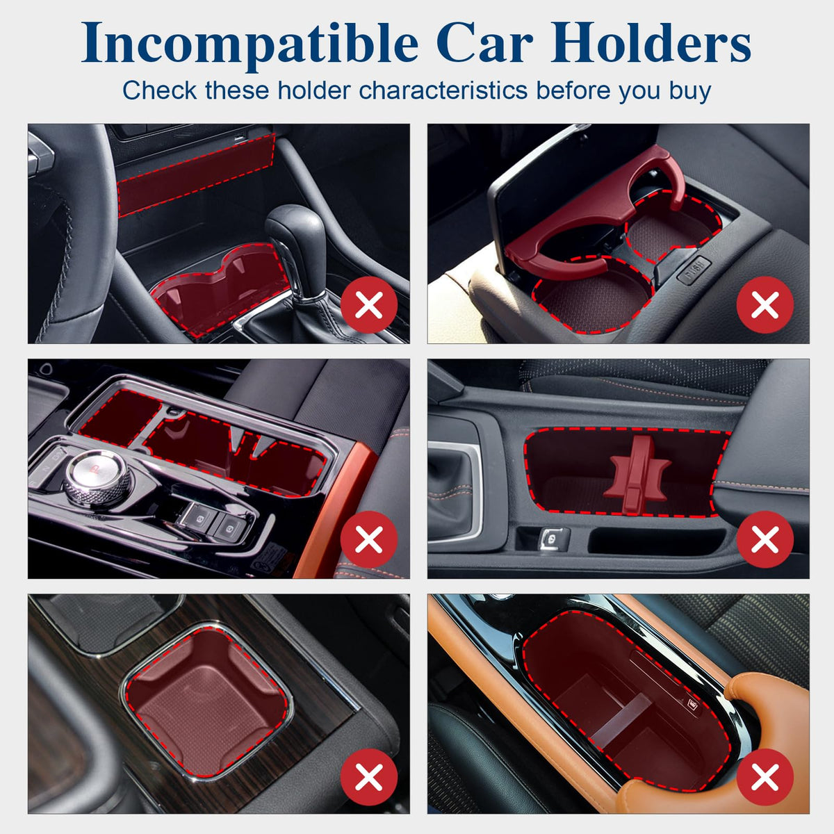 Car Cup Holder Expander (CUP-1pack)