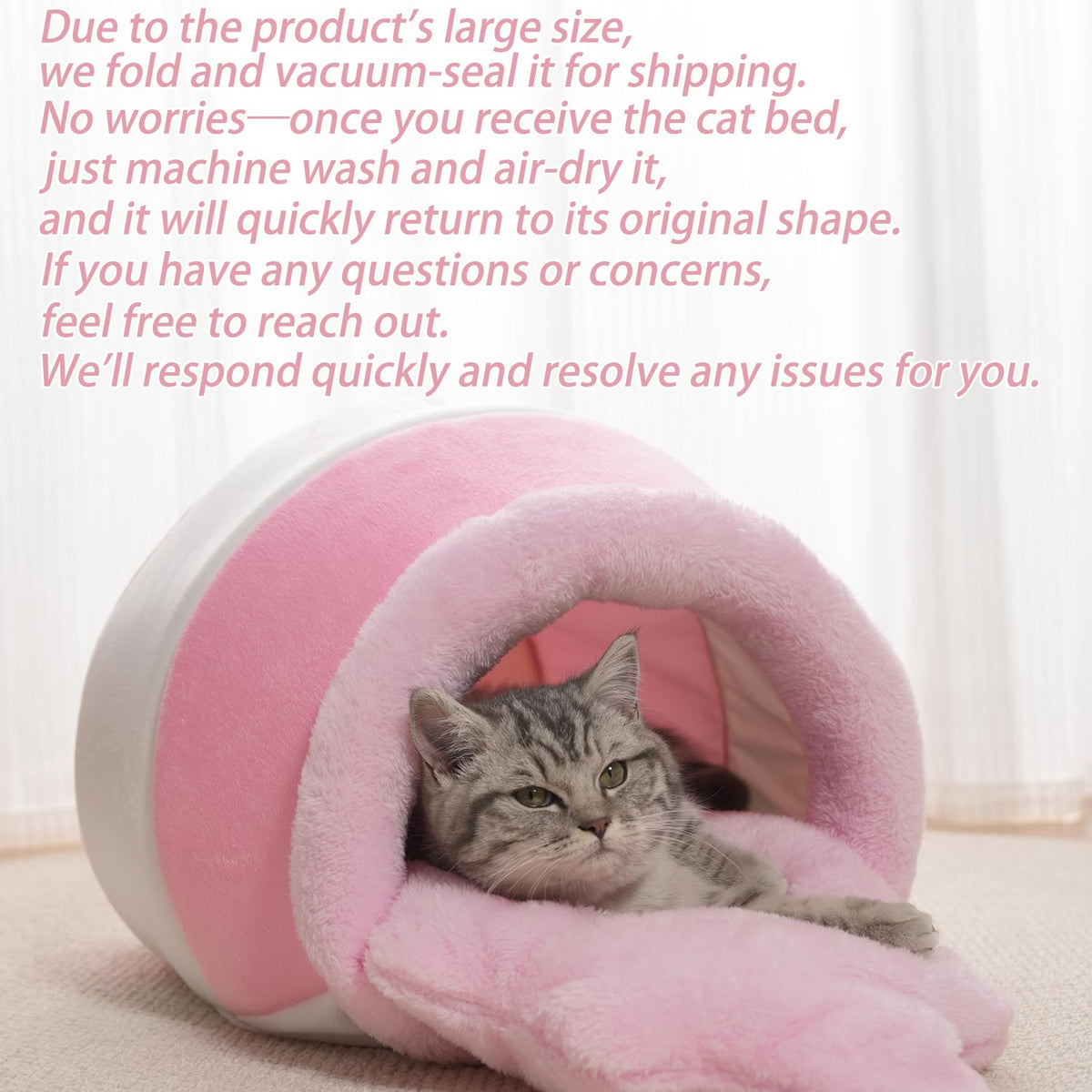 Honey Pot Cat Cave Bed (Pink)
