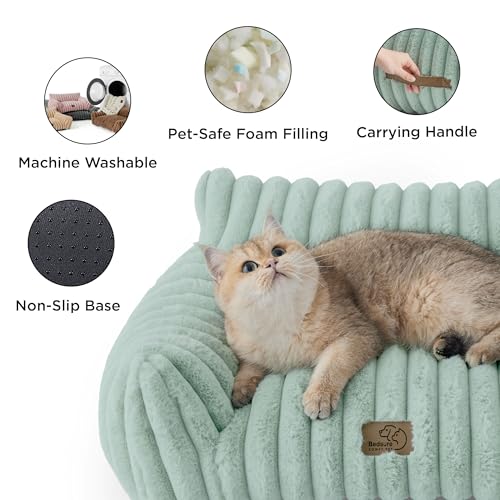 ComfyFleece® Shown on TV Cute Dog Couch for Medium Dogs (36x27x10" / Garden Green)