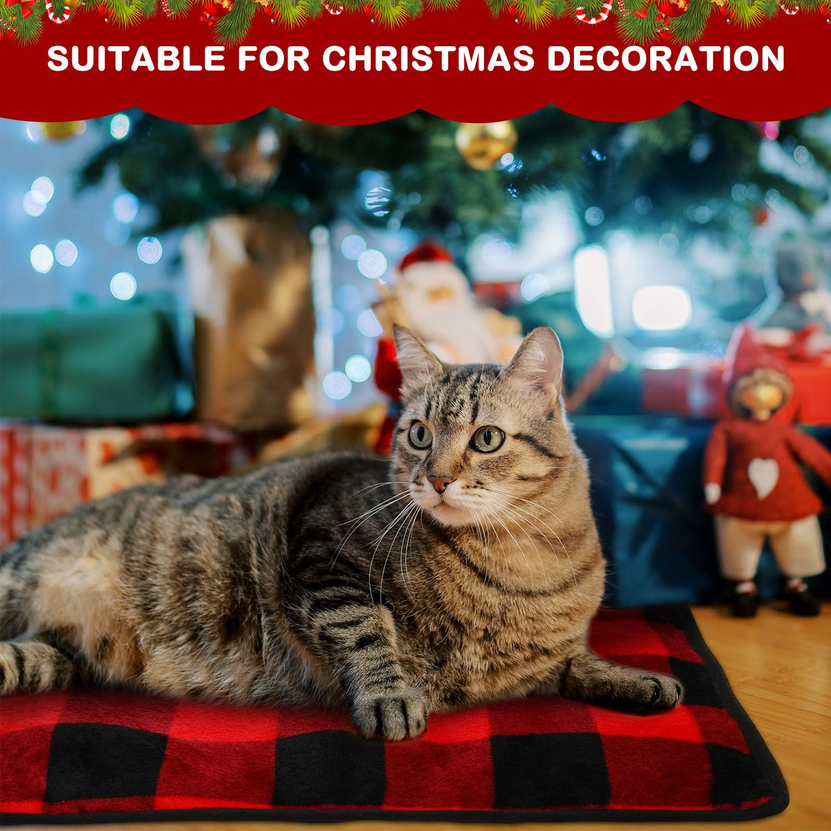 4 Pack Self Heating Cat Pad Self Warming Dog Mat (16 x 20 Inches)