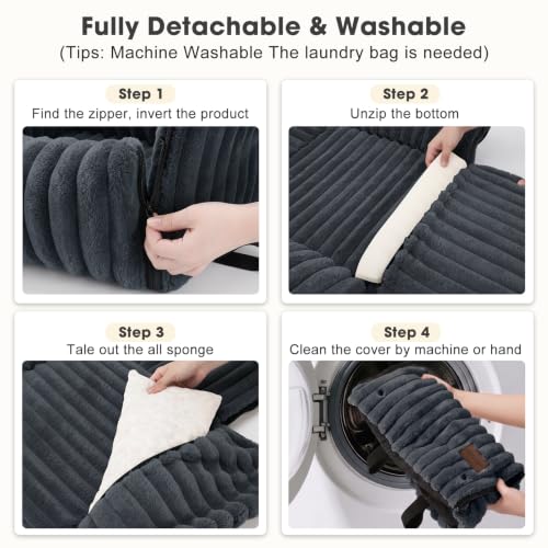 6-in-1 Dog Car Seat for Small/Medium Dogs up to 23 lbs,Grey (Grey)