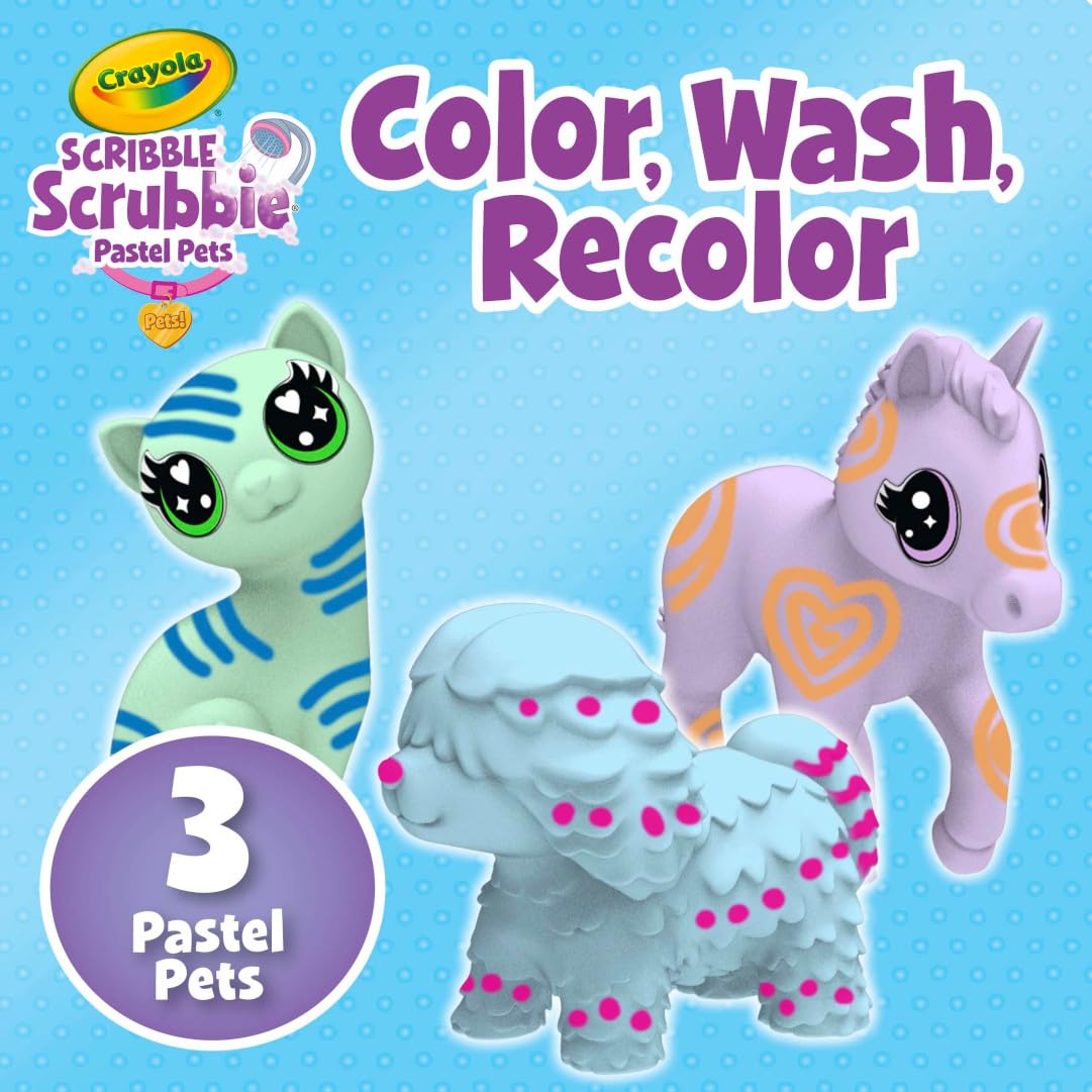 Scribble Scrubbie Pastel Pets (Small / Pastel Pets)