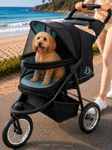 No Zip Jogger Pet Stroller for Cats (Sky)