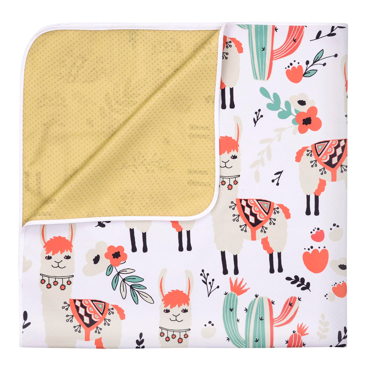 Splat Mat for Under High Chair (Llama)