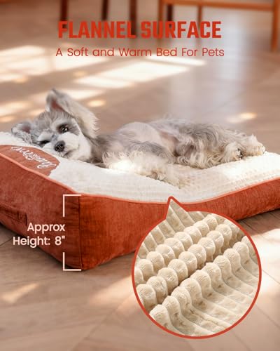 Washable Dog Bed with Removable Cover for Medium Size Dogs 30" L