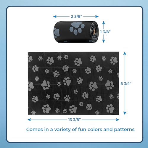 Poop Bags for Dogs (Black / 360 Bags)