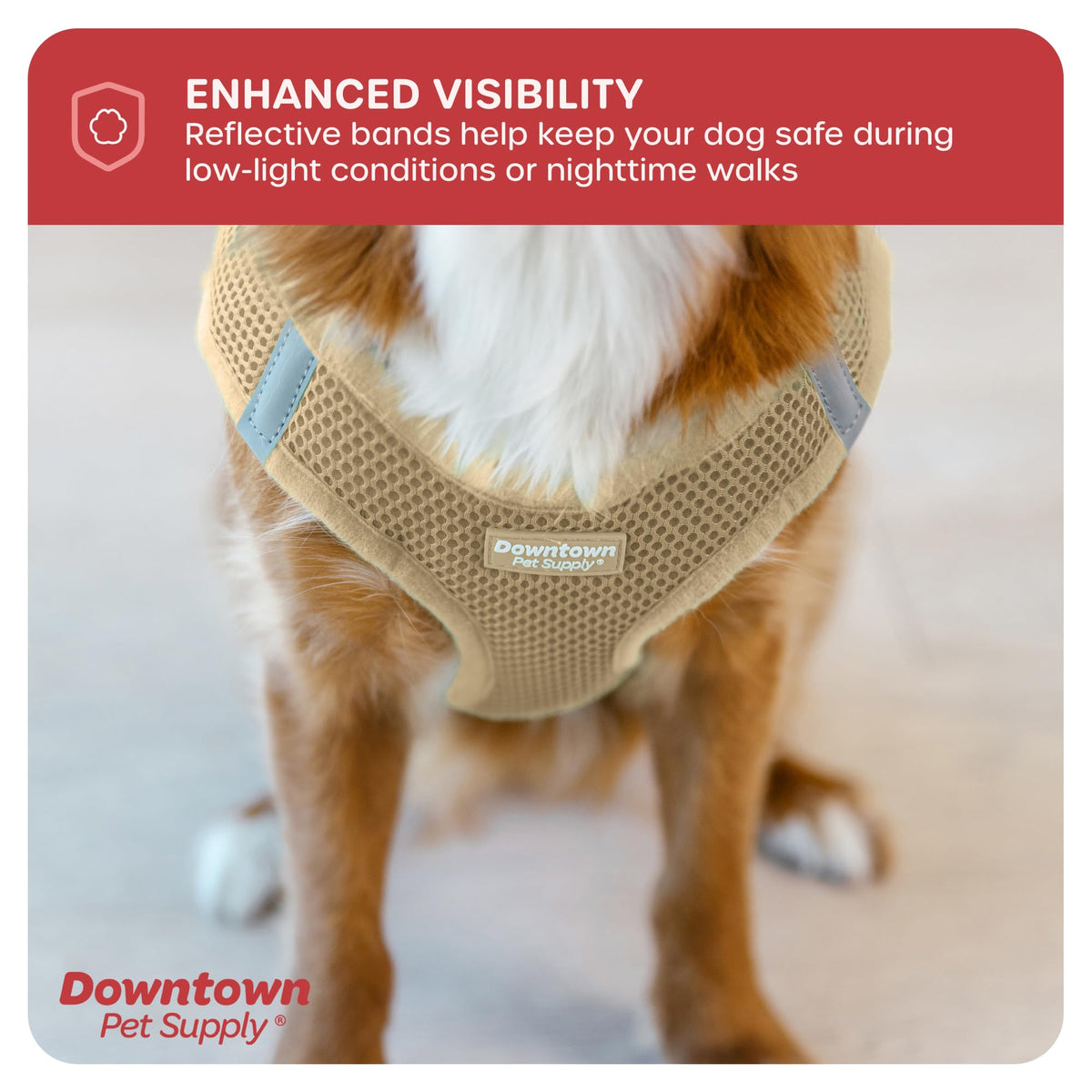 Step in Dog Harness No Pull (X-Large / Khaki)