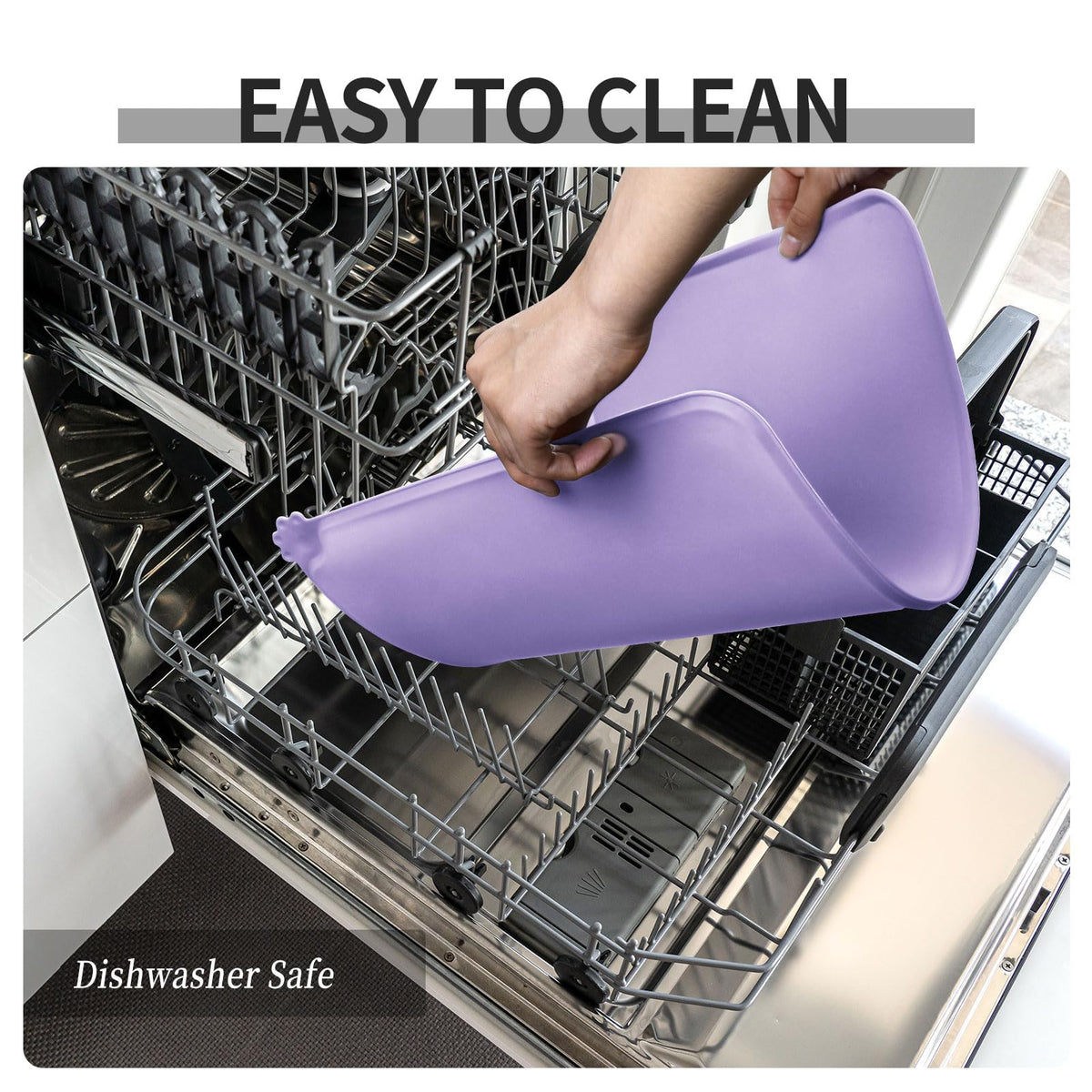 Silicone Pet Feeding Mat (Lilac Purple / 18.5" x 11.5")