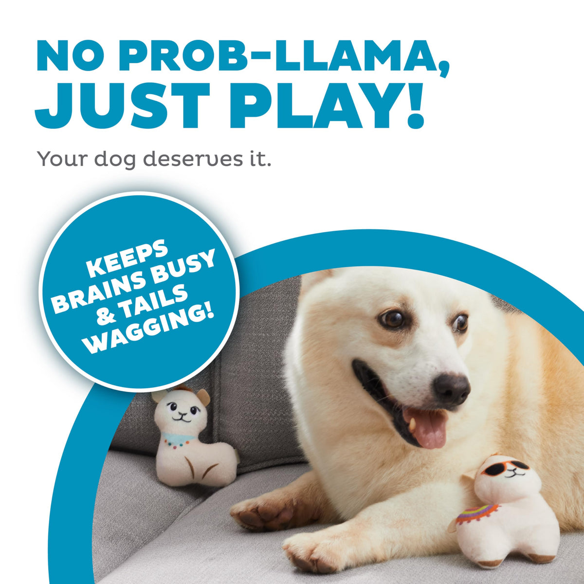 Hide A Llama Plush Dog Toy Puzzle