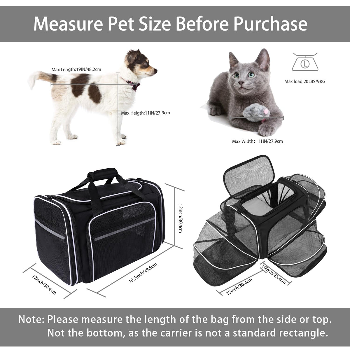 TSA Airline Approved Large Pet Travel Carrier