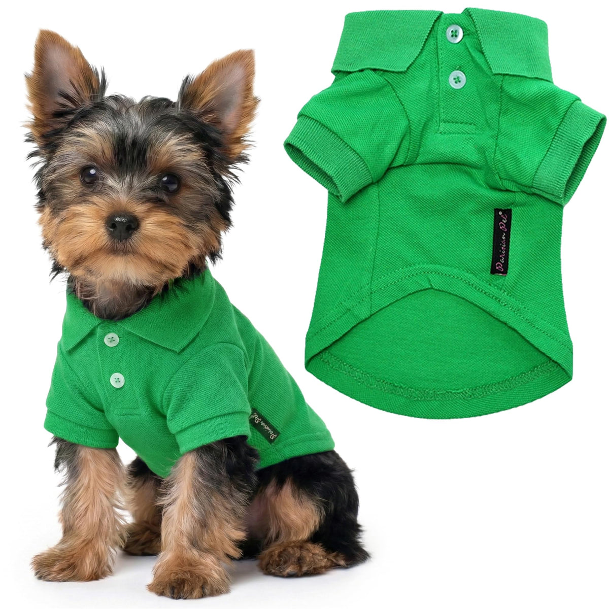 Dog Polo Shirt (XS / Green Polo)
